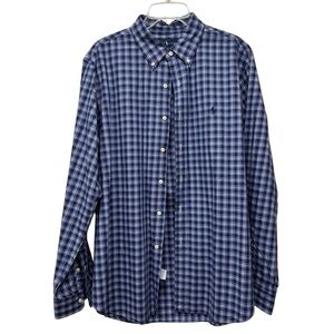 Men's Ralph Lauren Blue Checkered Shirt XL